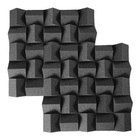 Espuma Acústica Difusor Acústico Alpha 60mm Cinza Antichamas