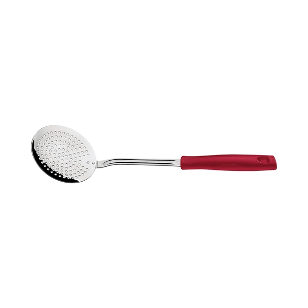 Espumadeira Easy Vermelho Lamina De Aco Inox E Cabo De Polipr