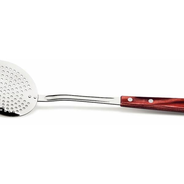 Espumadeira Polywood Vermelho Lamina De Aco Inox E Cabo De Ma