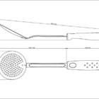 Espumadeira Tramontina Utilitá Em Aço Inox Com Cabo De Polipr