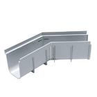 ESQUADRO 45º PVC LISA BR CALHA PISO BITOLA 130-148 MACHO FEM MM COMP 126,20 MM LARG 104,00 MM LARGURA TOTAL 127,00 MM ALTURA 140,00 MM