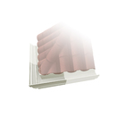 Esquadro Externo Calha Moldura 28 Branco Calha Forte