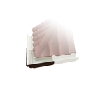 Esquadro Externo Calha Moldura 28 Marrom Calha Forte