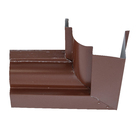 Esquadro Interno Moldura Marrom C28 Calha Forte