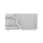 Esquadro Interno PVC Liso Aquapluv Style Branco 18,55x13,3x9,2cm Tigre