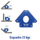 Esquadro Magnetico 33kgs/75lbs