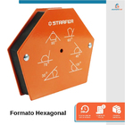 Esquadro Magnético Hexagonal 3" 12kg - Starfer