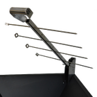 Estaca 4 Espetos Catraca Em Inox Churrasqueira Fierro Martin