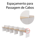 Estação De Trabalho 10 Lugares 600x120 Legno Salinas Com Bran