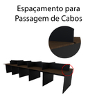 Estação De Trabalho 10 Lugares 750x120 Acácia Volcano Com Pre