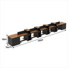 Estação De Trabalho 10 Lugares Smart Office 10 Mesas 8 Armári