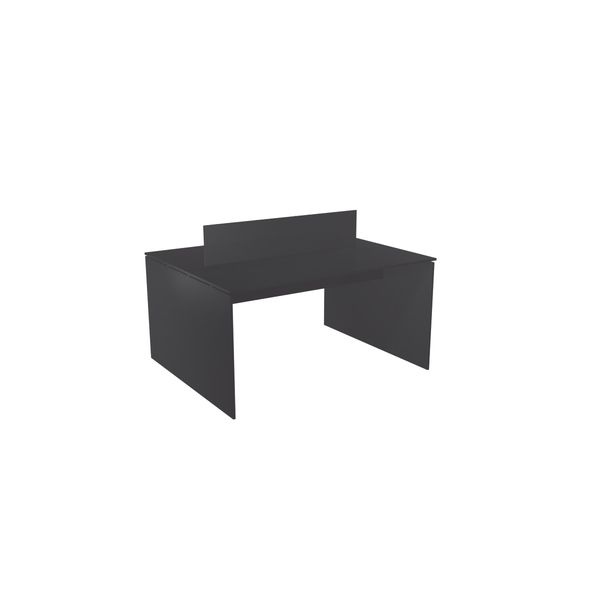 Estação De Trabalho 120x120cm Para 2 Pessoas  Preto