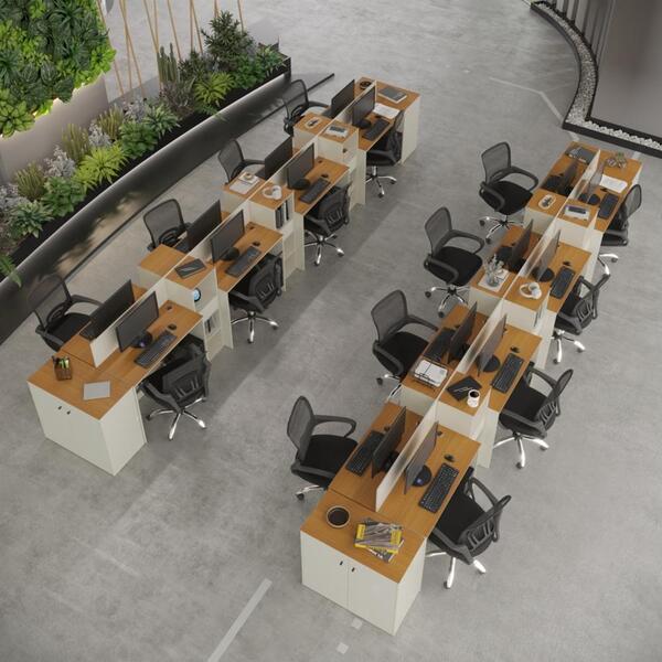 Estação De Trabalho 16 Lugares Office Smart 16 Mesas 12 Armár