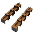 Estação De Trabalho 16 Lugares Office Smart 16 Mesas 12 Armár