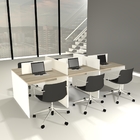 Estação De Trabalho 270x120cm Para 6 Pessoas  Nogueira Casabl