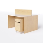 Estação De Trabalho 2 Lugares 120x120 Com Gaveteiro De 2 Gave