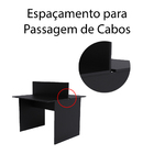 Estação De Trabalho 2 Lugares 90x120cm + 2 Cadeiras De Escrit