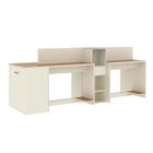 Estação De Trabalho 4 Lugares Office Smart 4 Mesas 2 Armários