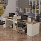 Estação De Trabalho 4 Lugares Office Smart 4 Mesas 2 Armários