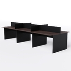 Estação De Trabalho 6 Lugares 450x120 Acácia Volcano Com Preto