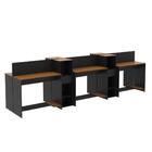 Estação De Trabalho 6 Lugares Office Smart 6 Mesas 4 Armários