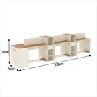 Estação De Trabalho 6 Lugares Office Smart 6 Mesas 4 Armários