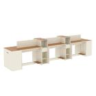 Estação De Trabalho 6 Lugares Smart Office 6 Mesas 4 Armários