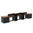 Estação De Trabalho 6 Lugares Smart Office 6 Mesas 4 Armários