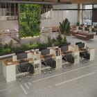 Estação De Trabalho 8 Lugares Smart Office 8 Mesas 6 Armários