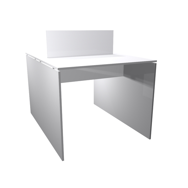 Estação De Trabalho 90x120cm Para 2 Pessoas  Branco