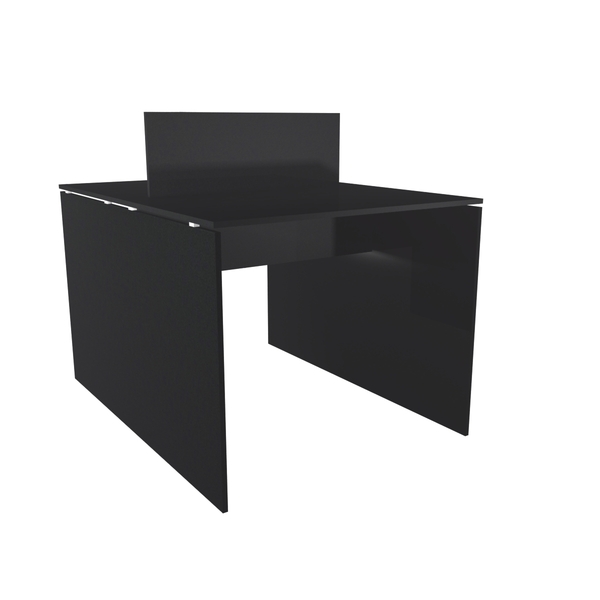 Estação De Trabalho 90x120cm Para 2 Pessoas  Preto