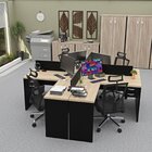 Estação De Trabalho Com 4 Escrivaninhas Em L Office Dubai/pre