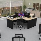 Estação De Trabalho Com 4 Escrivaninhas Em L Office Dubai/pre