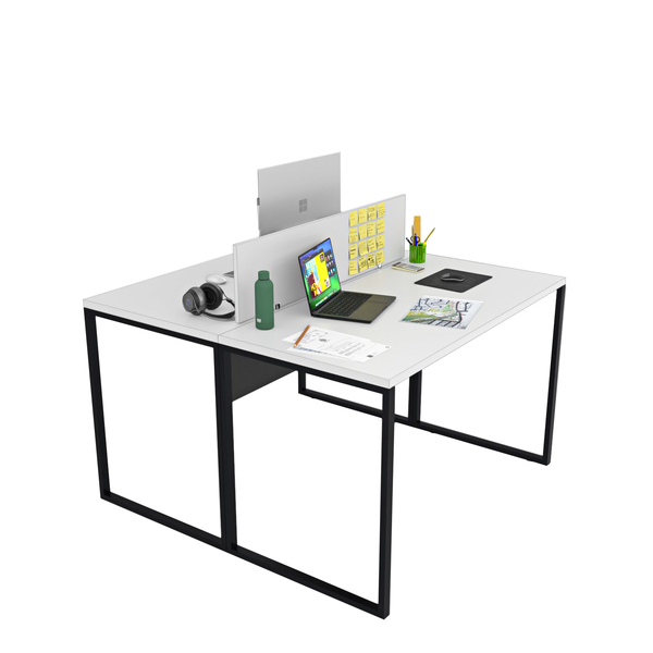 Estação De Trabalho Escritório 2 Lugares Industrial Netmobil