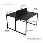 Estação De Trabalho Escritório 2 Lugares Industrial Netmobil