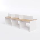 Estação De Trabalho Escritório 6 Lugares 270x120cm Legno Sali