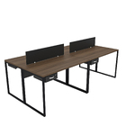 Estação De Trabalho Mesa Industrial 4 Lugares C Gav Netmobil