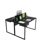 Estação De Trabalho Mesa Plataforma 2 Lugares Com Gaveta Escr