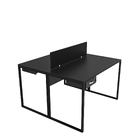 Estação De Trabalho Mesa Plataforma 2 Lugares Com Gaveta Escr