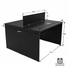 Estação De Trabalho Mesa Plataforma Escritório 1200x600 2 Lug