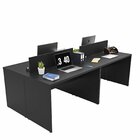 Estação De Trabalho Mesa Plataforma Escritório 1200x600 4 Lug