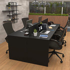 Estação De Trabalho Mesa Plataforma Escritório 1200x600 4 Lug