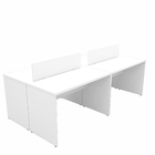 Estação De Trabalho Mesa Plataforma Escritório 1200x600 4 Lug