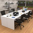 Estação De Trabalho Mesa Plataforma Escritório 1200x600 6 Lug