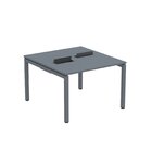 Estação De Trabalho Mesa Plataforma Escritório Dupla Para 2 P