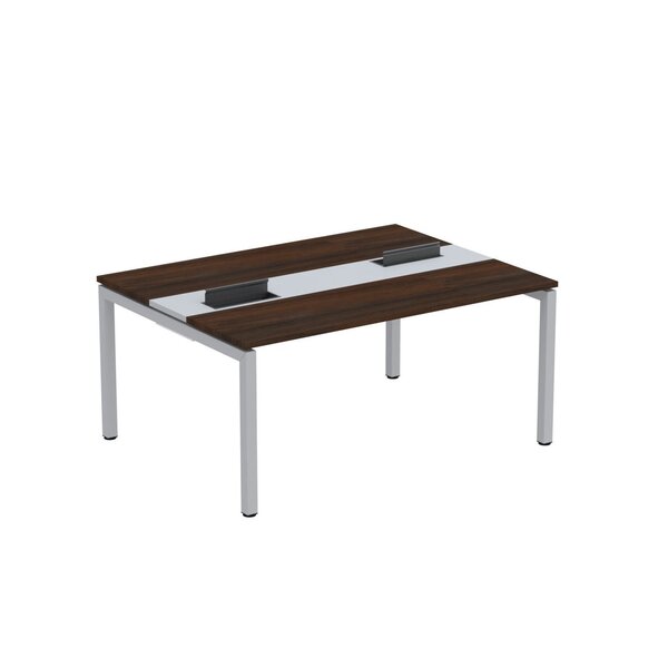 Estação De Trabalho Mesa Plataforma Escritório Dupla Para 2 P