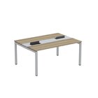 Estação De Trabalho Mesa Plataforma Escritório Dupla Para 2 P