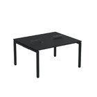 Estação De Trabalho Mesa Plataforma Escritório Dupla Para 2 P