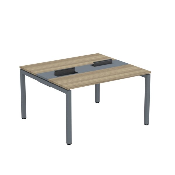 Estação De Trabalho Mesa Plataforma Escritório Dupla Para 2 P