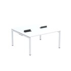 Estação De Trabalho Mesa Plataforma Escritório Dupla Para 2 P